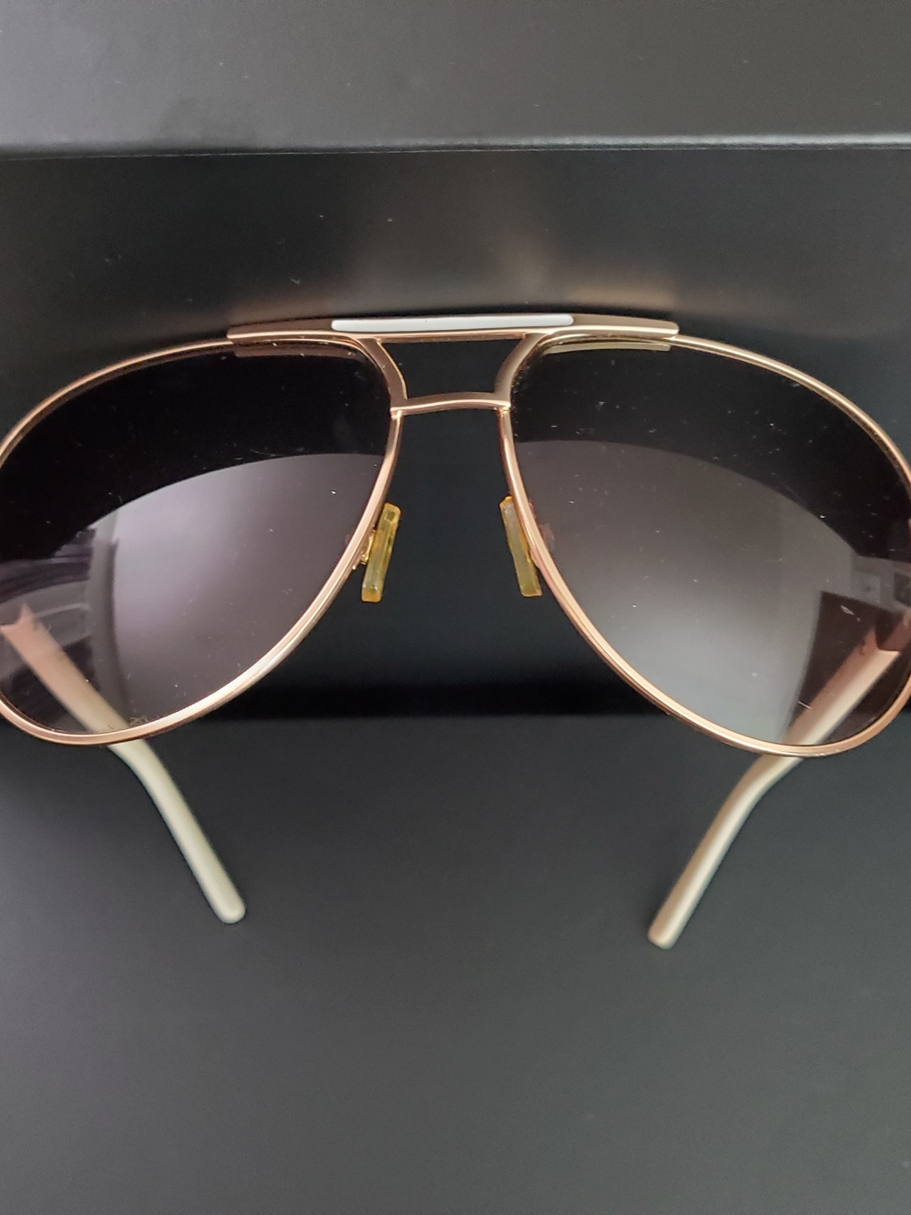 Tahari Women's Gold & White Sunglasses